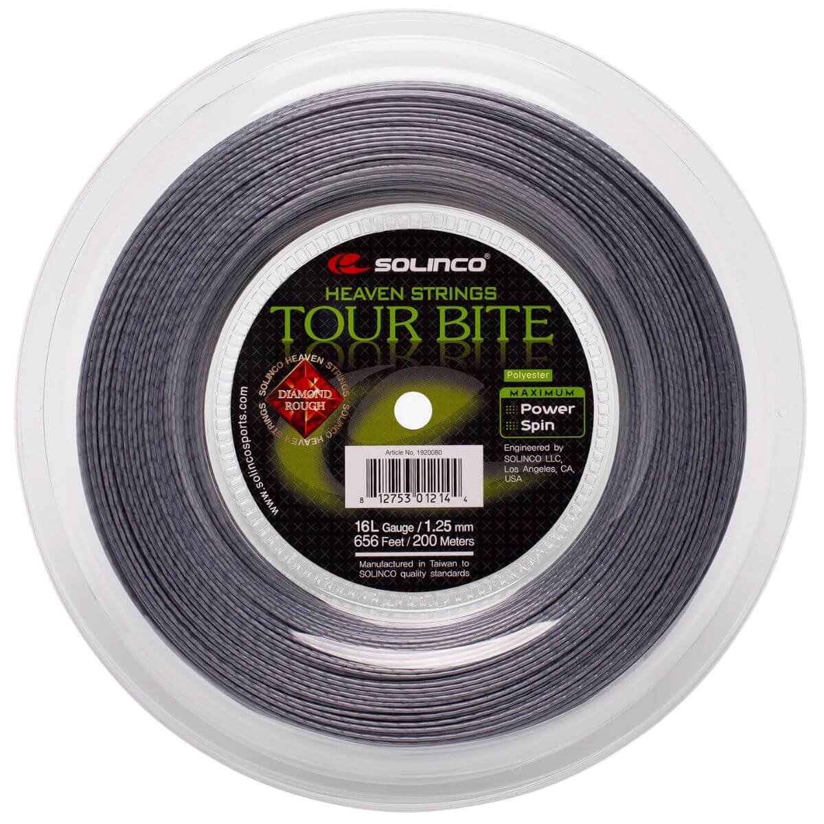 Rollo de cuerda Solinco Tour Bite Diamond Rough - Sur SportsRollos y cuerdas