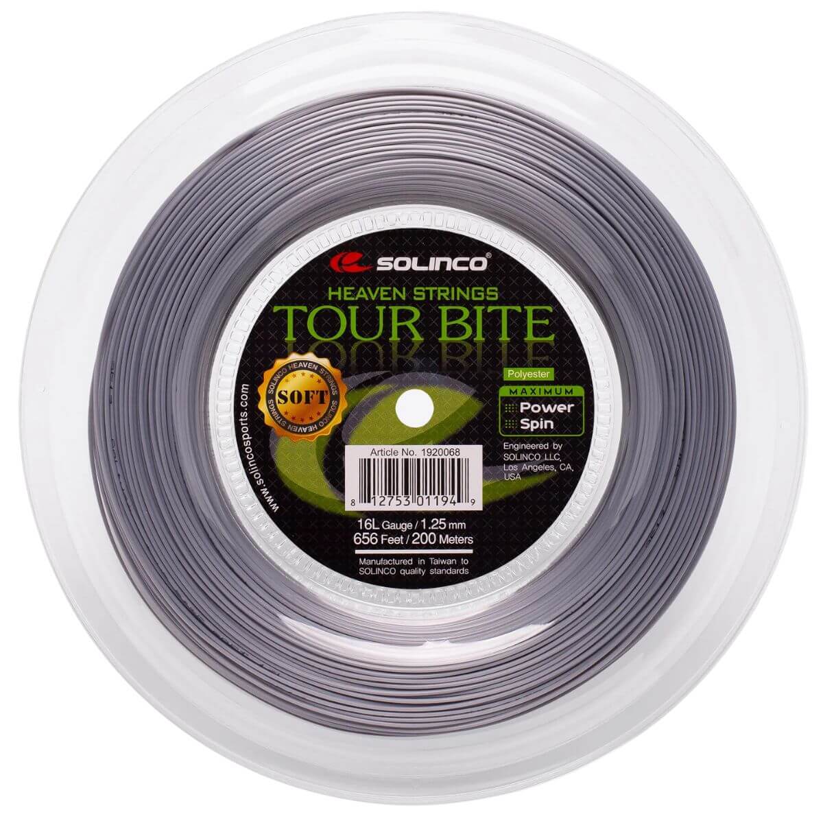 Rollo de cuerda Solinco Tour Bite Soft - Sur SportsRollos y cuerdas