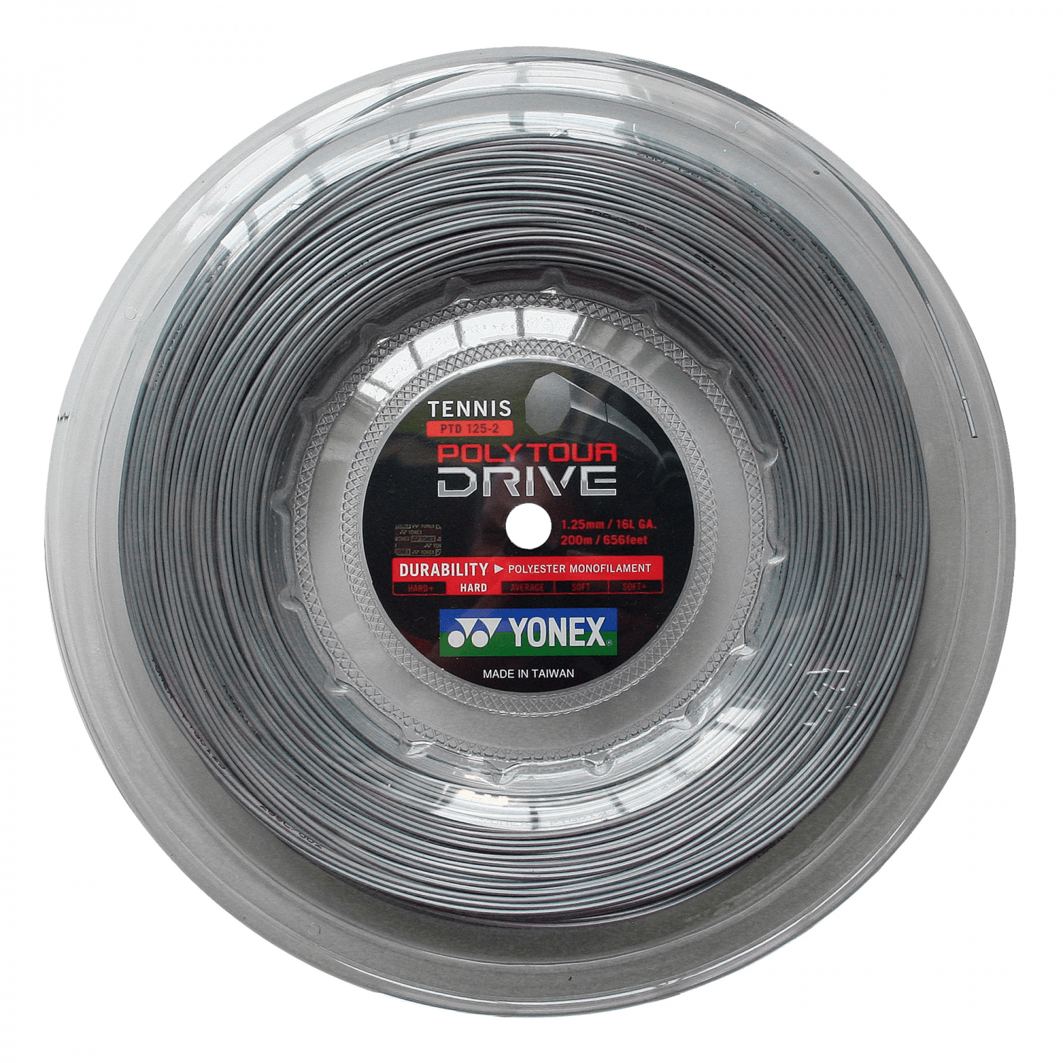 Rollo de Cuerda Yonex Poly Tour Drive Gris (200m) Gris - Sur SportsAccesorios