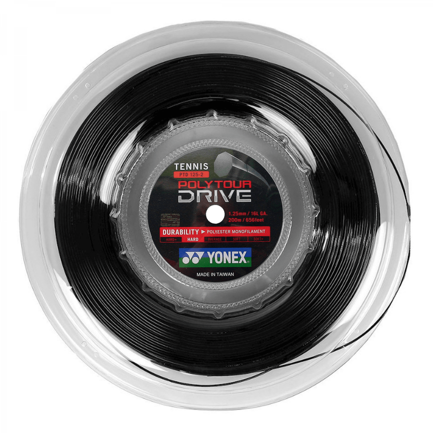 Rollo de Cuerda Yonex Poly Tour Drive Negro (200m) - Sur SportsAccesorios
