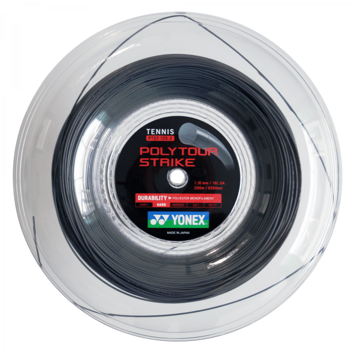 Rollo de Cuerda Yonex Poly Tour Strike Negro (200m) - Sur SportsAccesorios