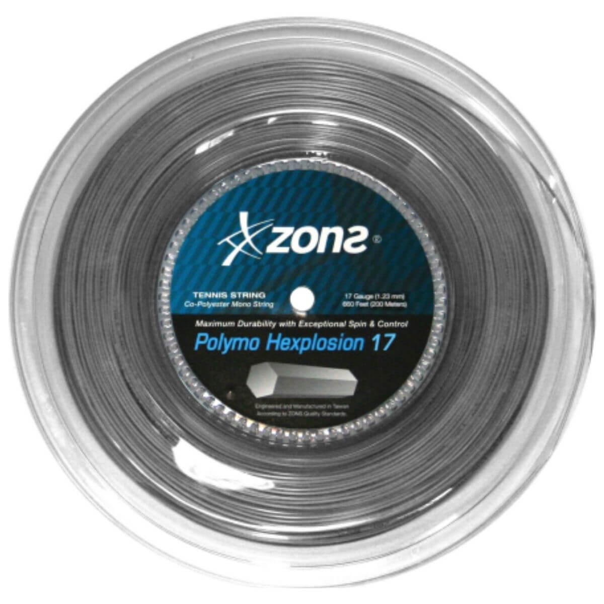 Rollo de Cuerda Zons Polymo Hexplosion Gris (200m) - Sur SportsAccesorios