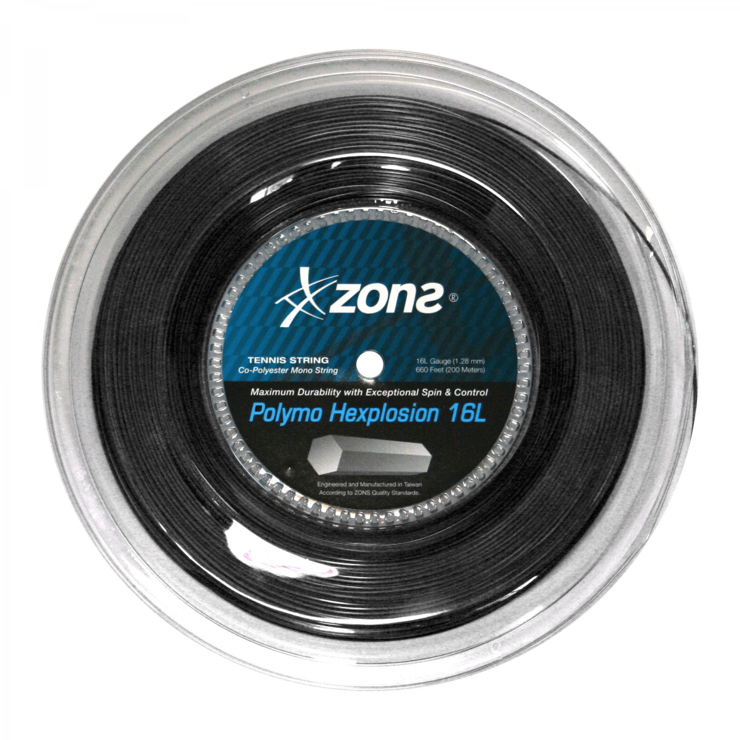 Rollo de Cuerda Zons Polymo Hexplosion Negro (200m) - Sur SportsAccesorios
