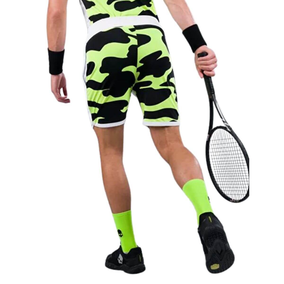 Short Hydrogen Camuflaje Técnico Blanca Amarillo Fluor Hombre - Sur SportsVestuario