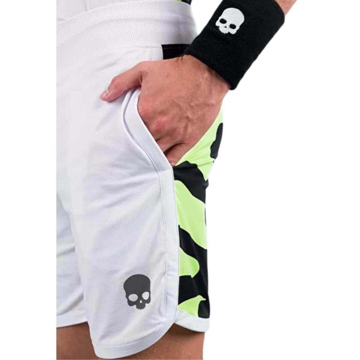 Short Hydrogen Camuflaje Técnico Blanca Amarillo Fluor Hombre - Sur SportsVestuario
