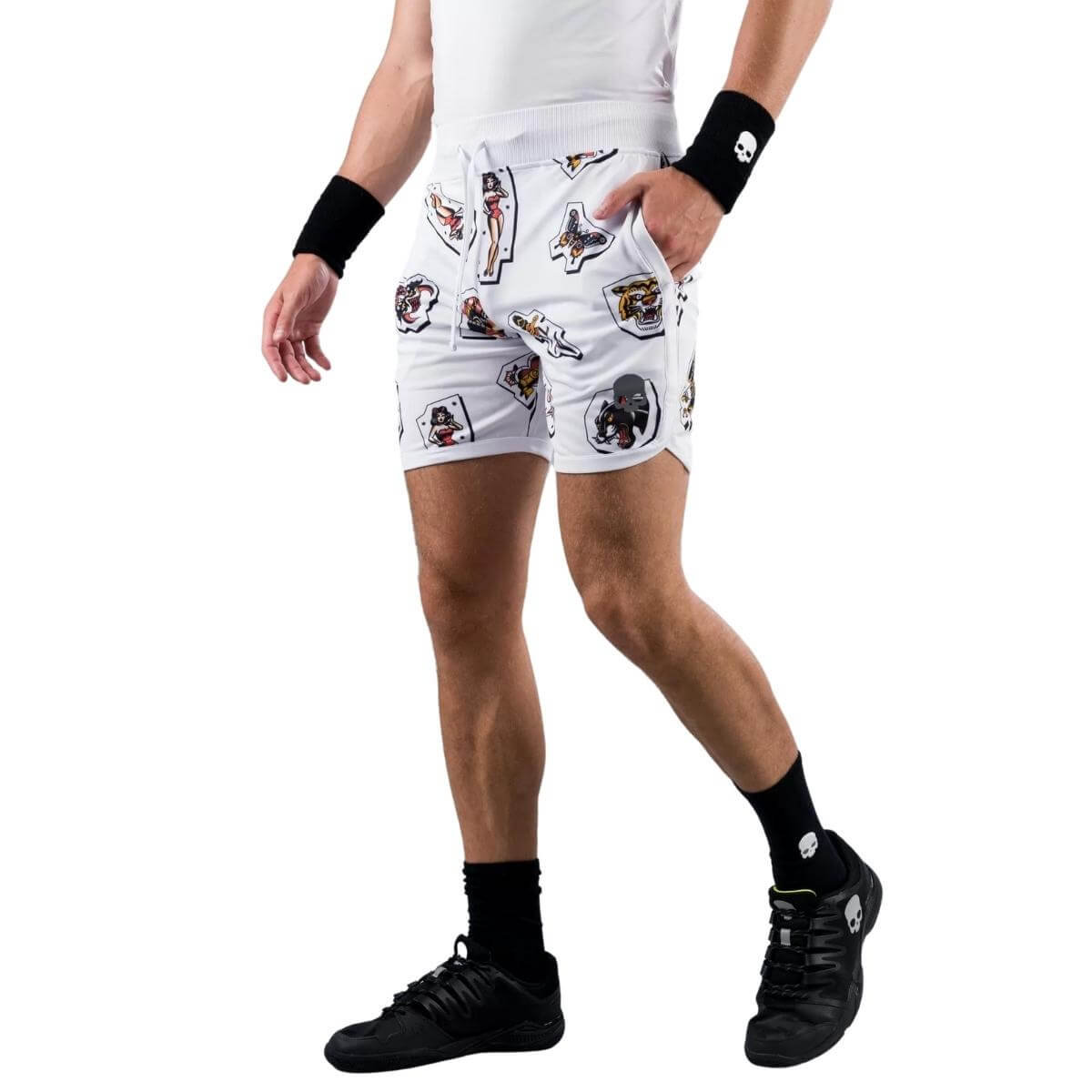 Short Hydrogen Técnico Tatto Blanco Hombre - Sur SportsVestuario