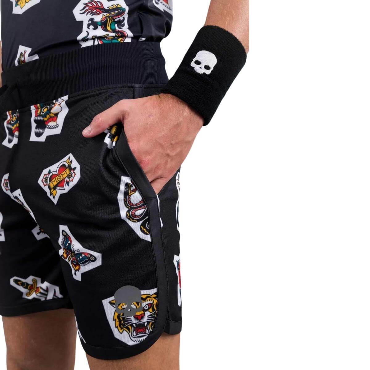 Short Hydrogen Técnico Tattoo Negro Hombre - Sur SportsVestuario