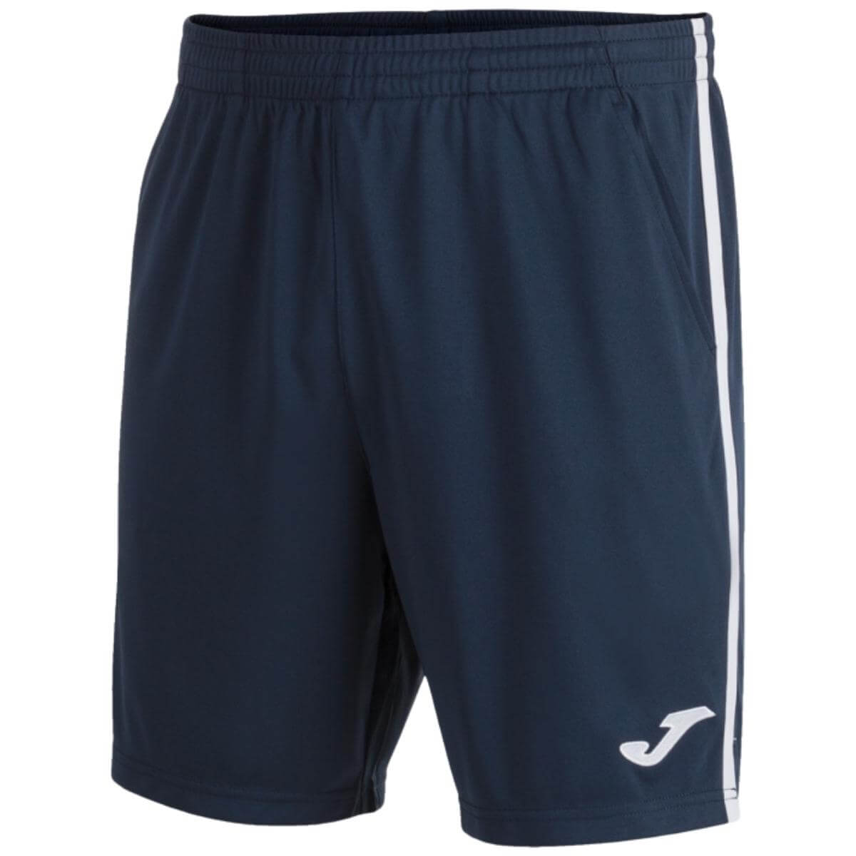Short Joma Open III Azul Marino Franjas Blancas - Sur SportsVestuario