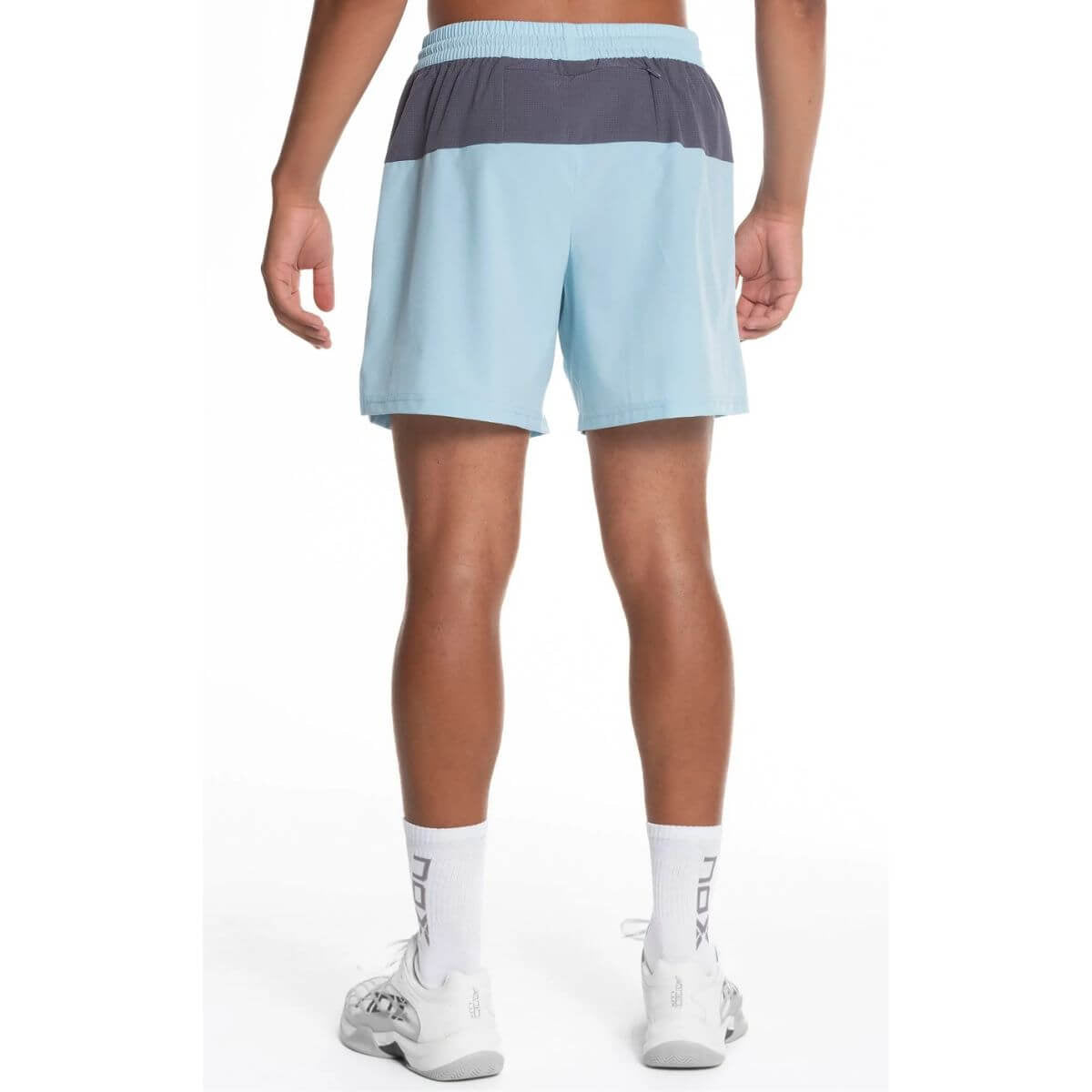 Short Nox Pro Azul Cielo Logo Plomo - Sur SportsVestuario