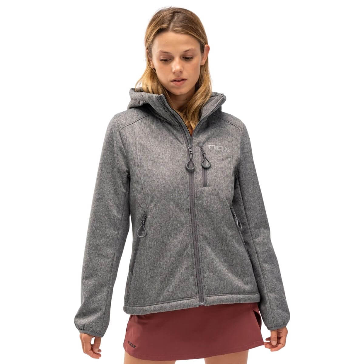 Softshell Nox Mujer Pro Heather Grey 2023/24 - Sur SportsVestuario