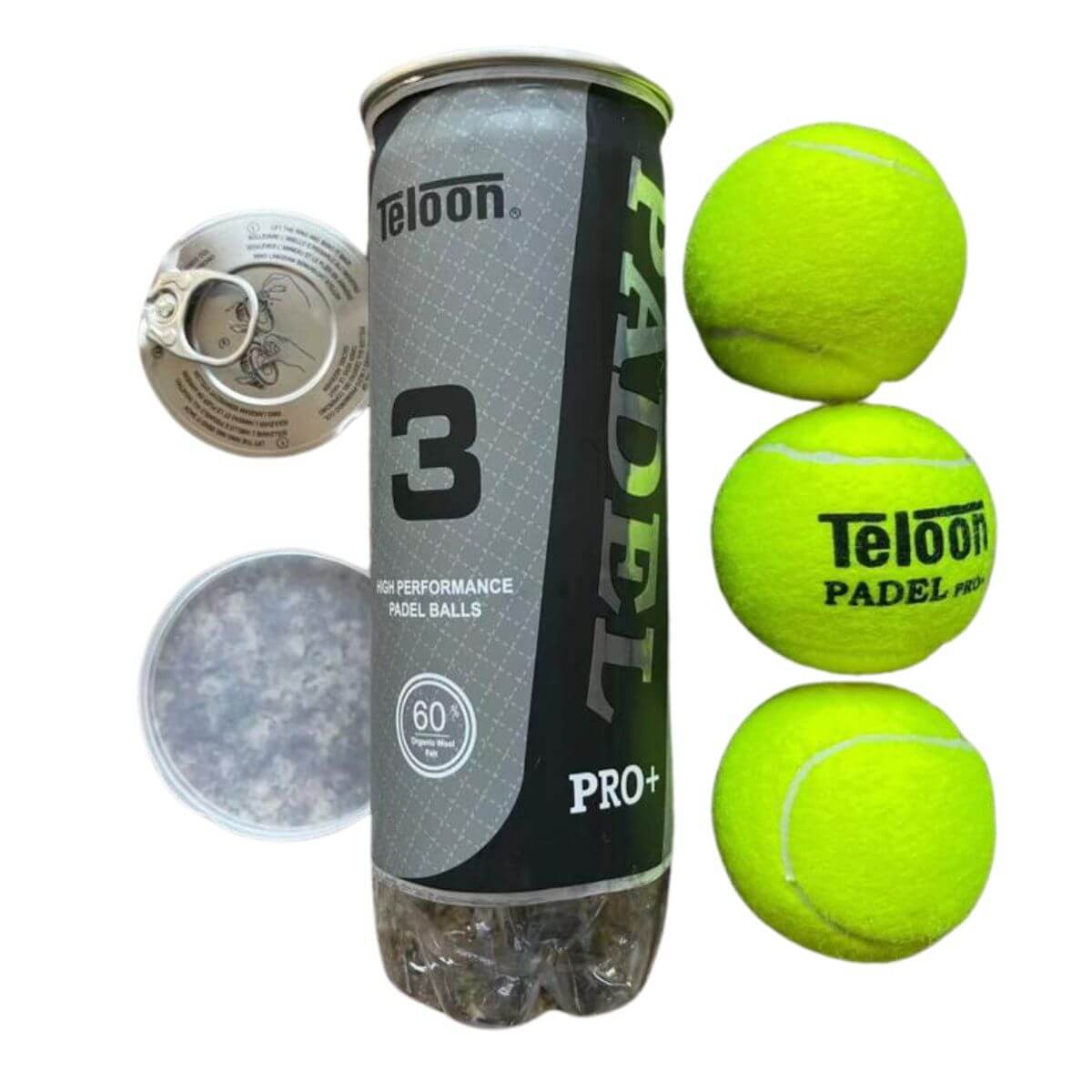 Tarro de Pelota Teloon Padel Pro X 3 1 Unidad - Sur SportsPelotas