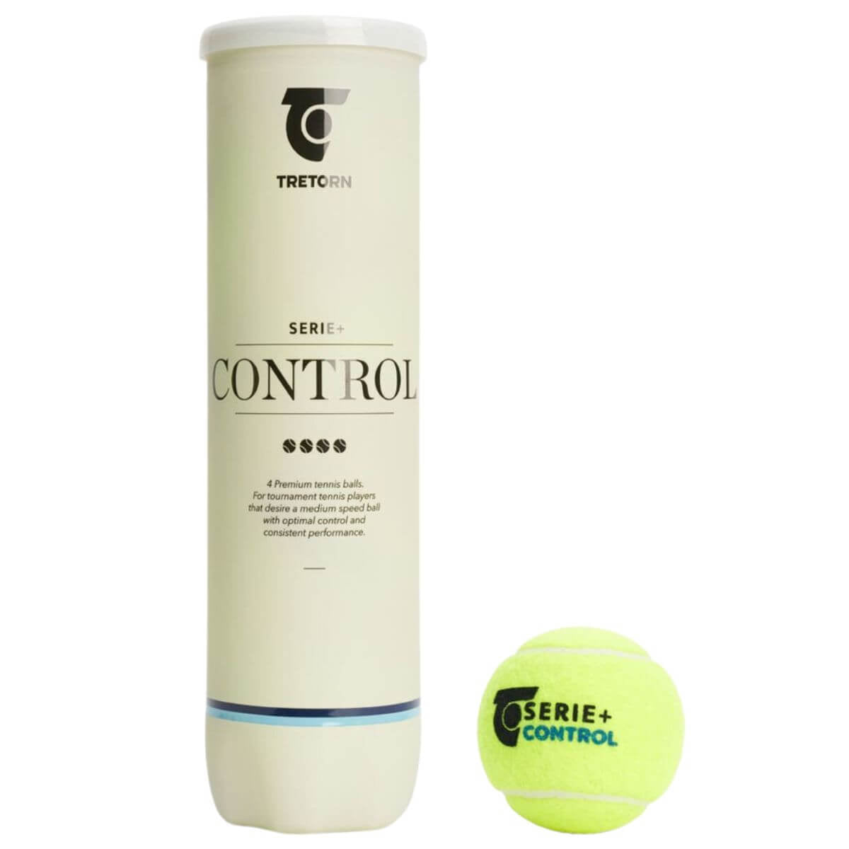Tarro de Pelota Tretorn Serie+ Control X4 1 Unidad - Sur SportsPelotas