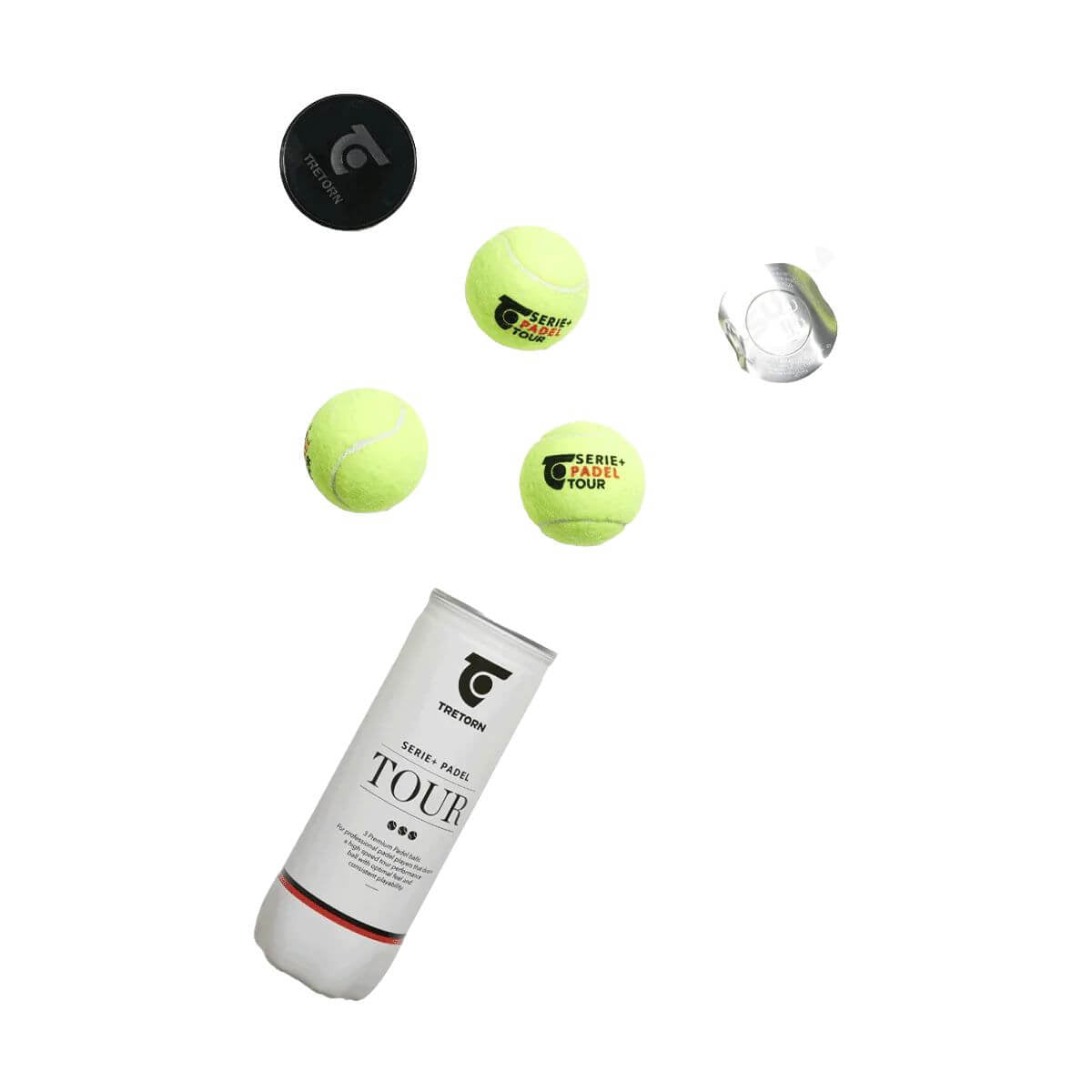 Tarro de pelota Tretorn Serie+ Padel Tour X3 1 Unidad - Sur SportsPelotas