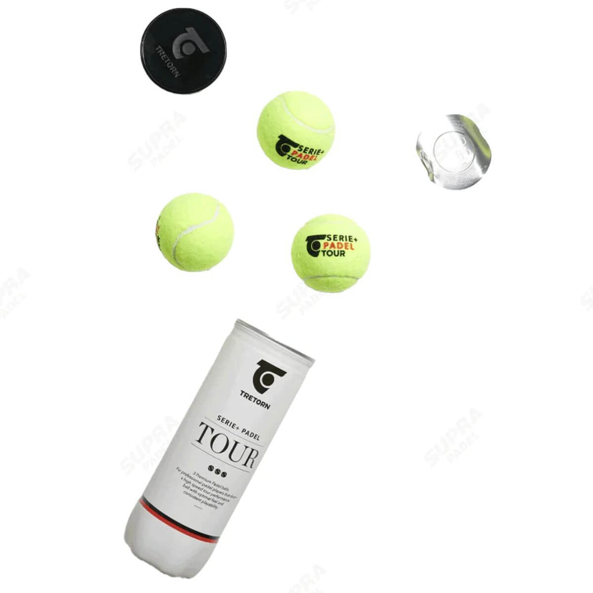 Tarro de pelota Tretorn Serie+ Padel Tour X3 1 Unidad - Sur SportsPelotas