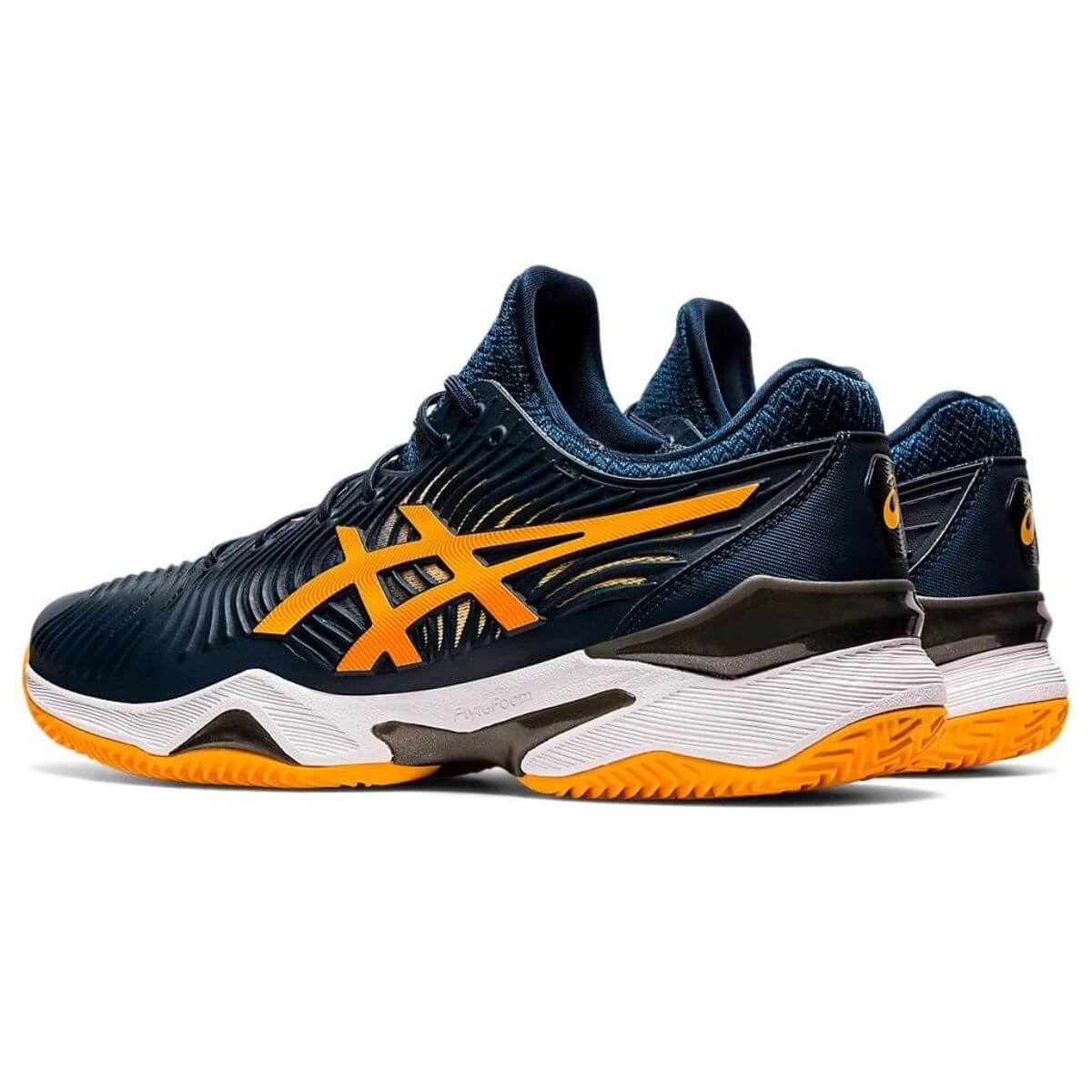 Zapatilla Asics Court FF 2 Clay Azul Marino Naranja - Sur SportsZapatillas