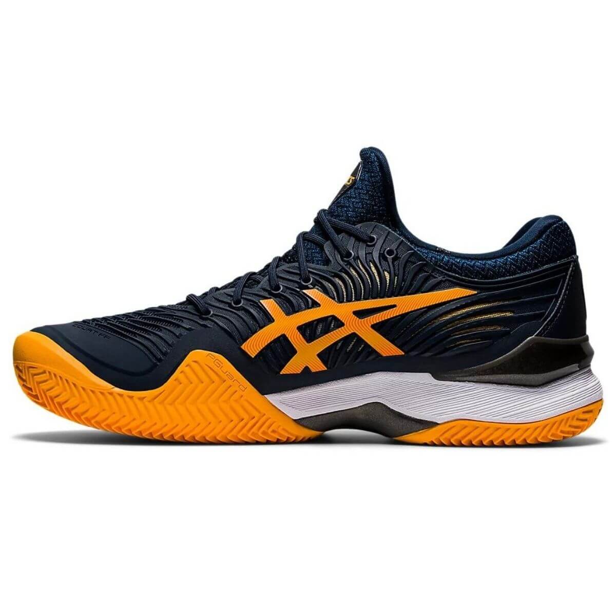 Zapatilla Asics Court FF 2 Clay Azul Marino Naranja - Sur SportsZapatillas