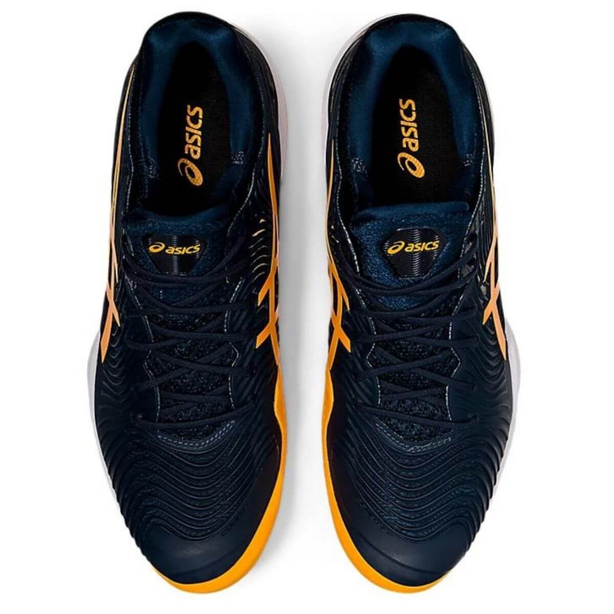Zapatilla Asics Court FF 2 Clay Azul Marino Naranja - Sur SportsZapatillas