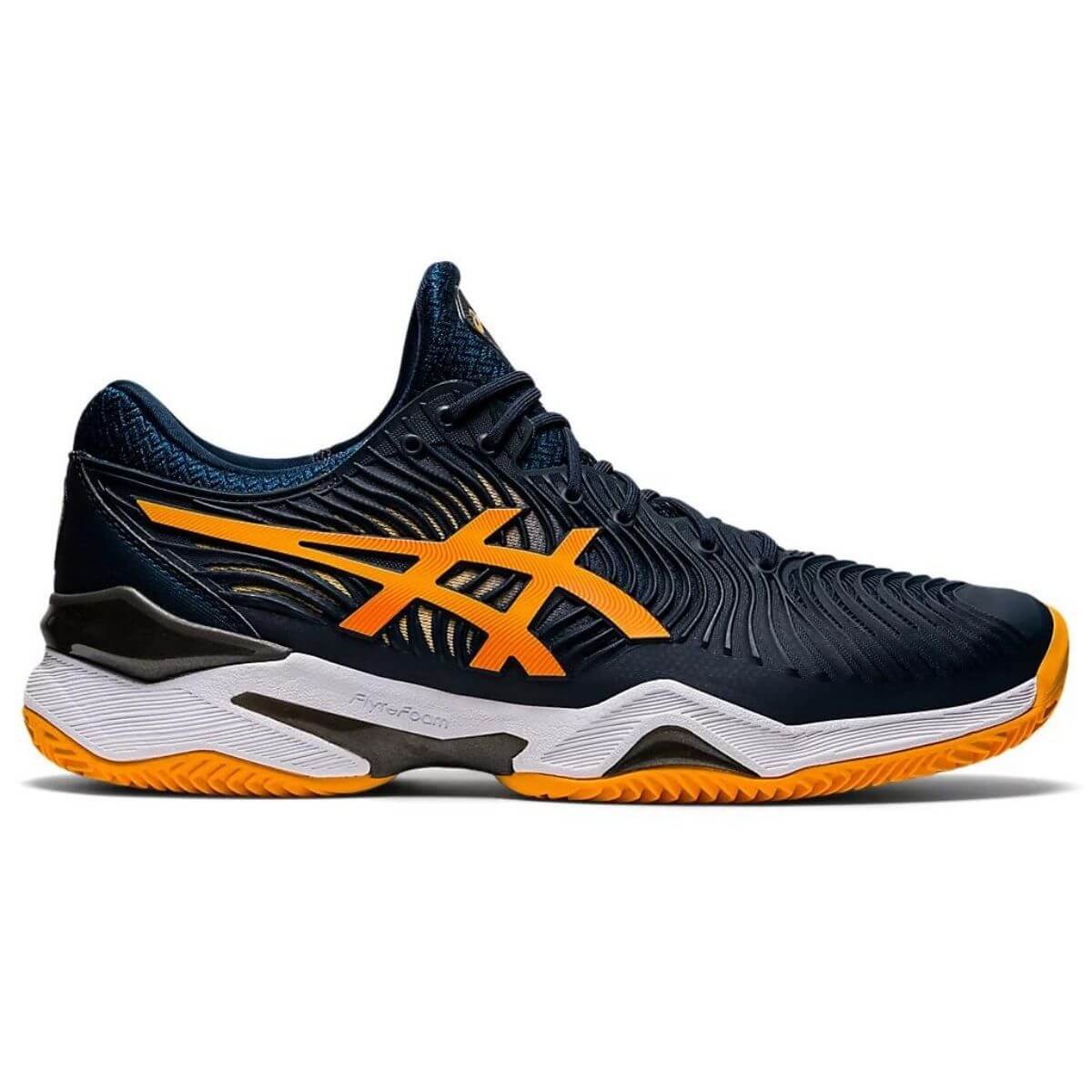 Zapatilla Asics Court FF 2 Clay Azul Marino Naranja - Sur SportsZapatillas