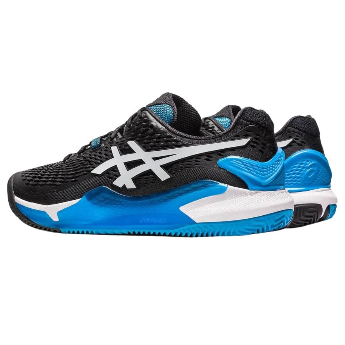 Zapatilla Asics Gel Resolution 9 Clay Black White - Sur SportsZapatillas