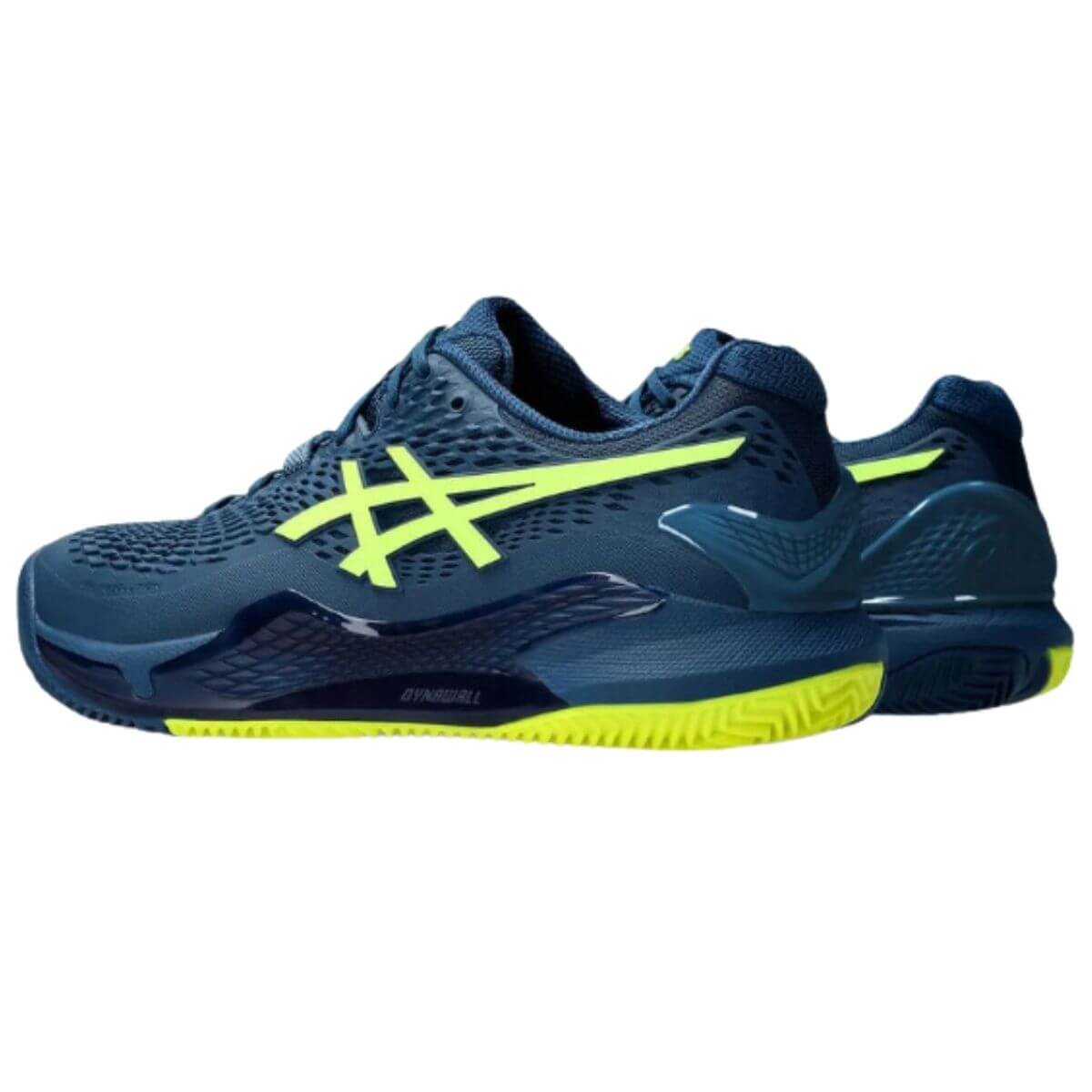 Zapatilla Asics Gel Resolution 9 Clay Mako Blue Safety Yellow - Sur SportsZapatillas