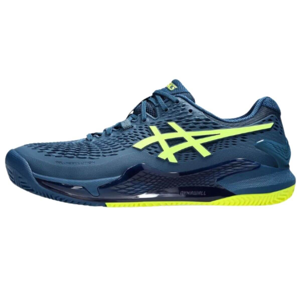 Zapatilla Asics Gel Resolution 9 Clay Mako Blue Safety Yellow - Sur SportsZapatillas