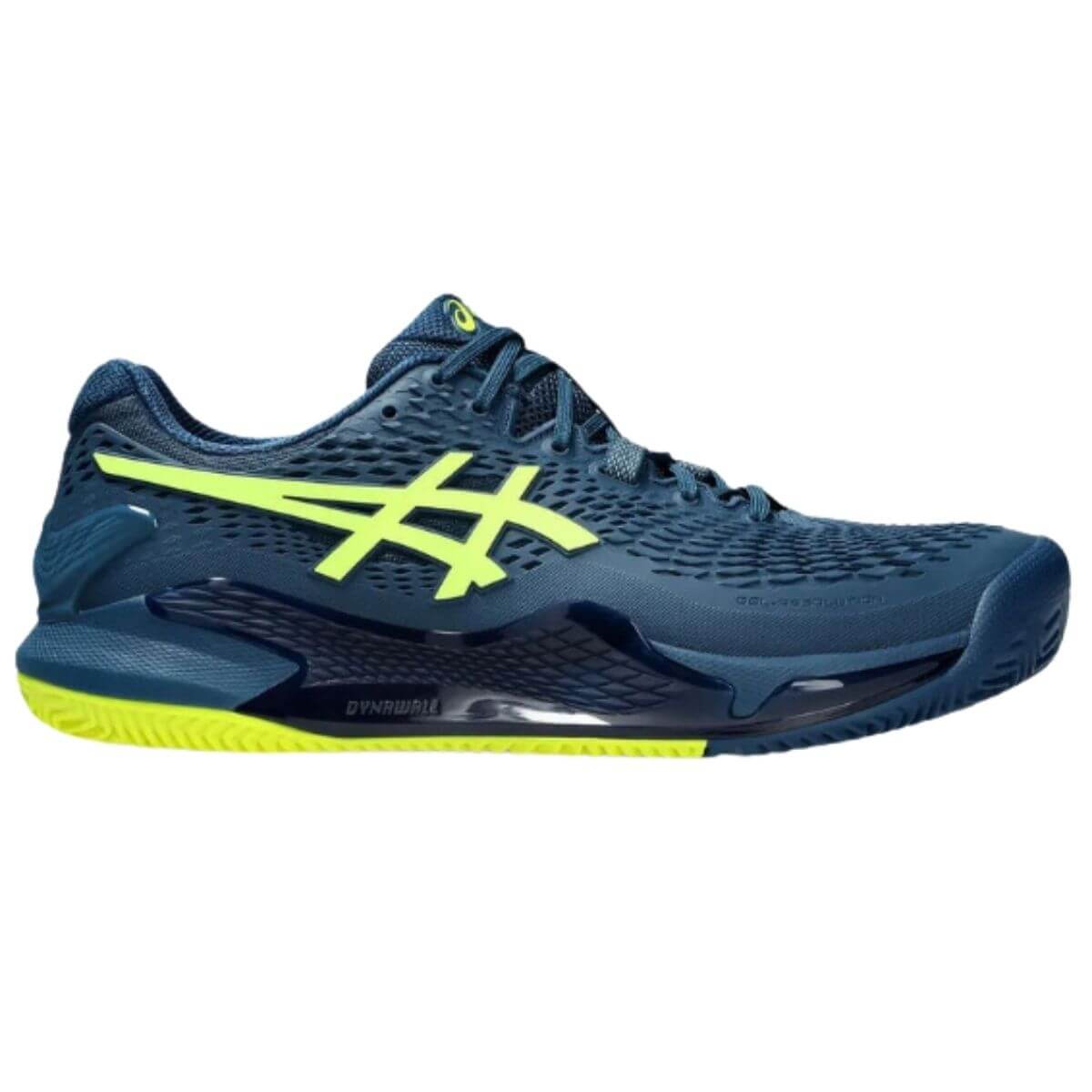Zapatilla Asics Gel Resolution 9 Clay Mako Blue Safety Yellow - Sur SportsZapatillas
