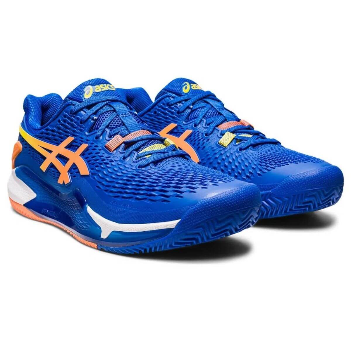 Zapatilla Asics Gel Resolution 9 Clay Tuna Blue Sun Peach - Sur SportsZapatillas