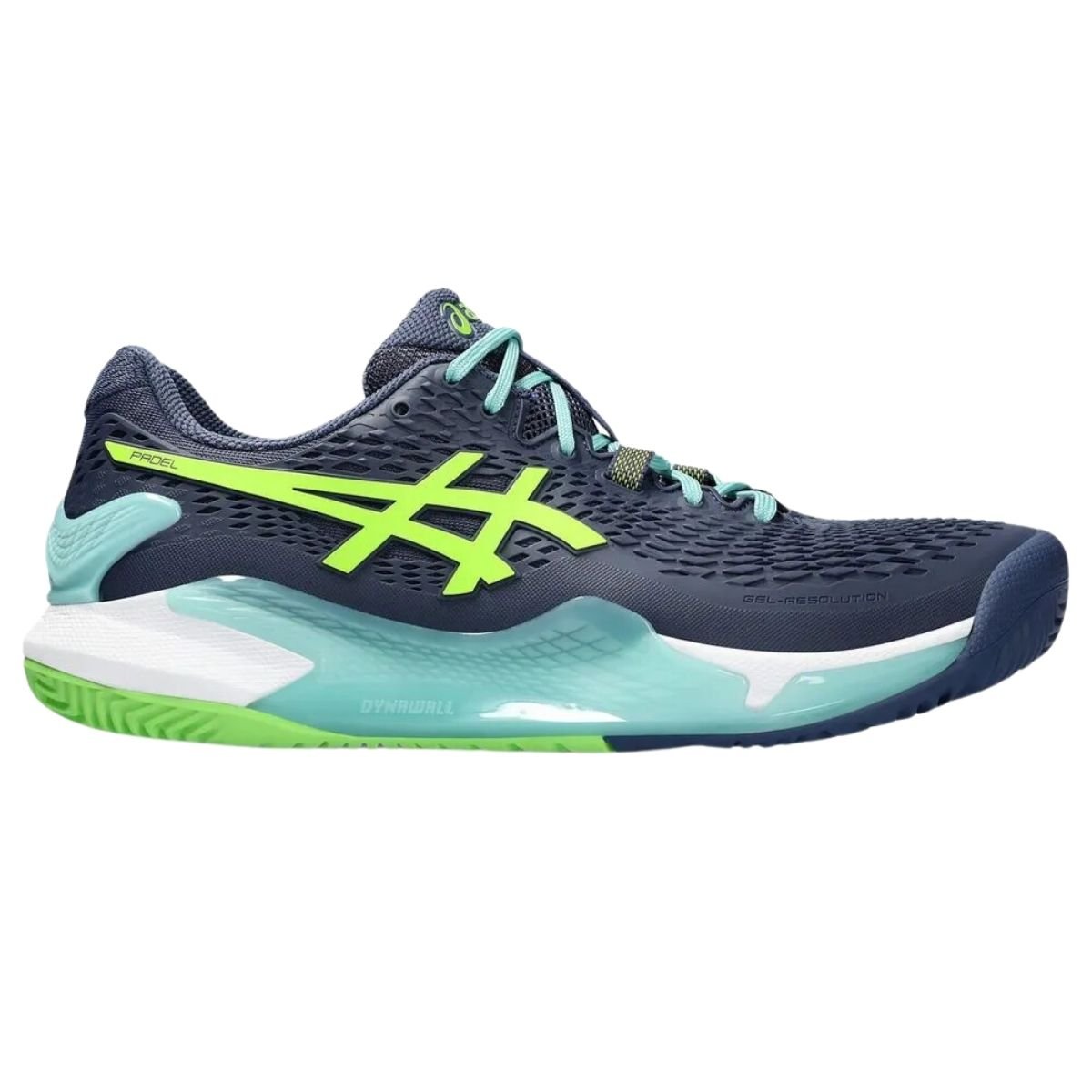 Zapatilla Asics Gel Resolution 9 Padel Thunder Blue Electric Lime - Sur SportsZapatillas