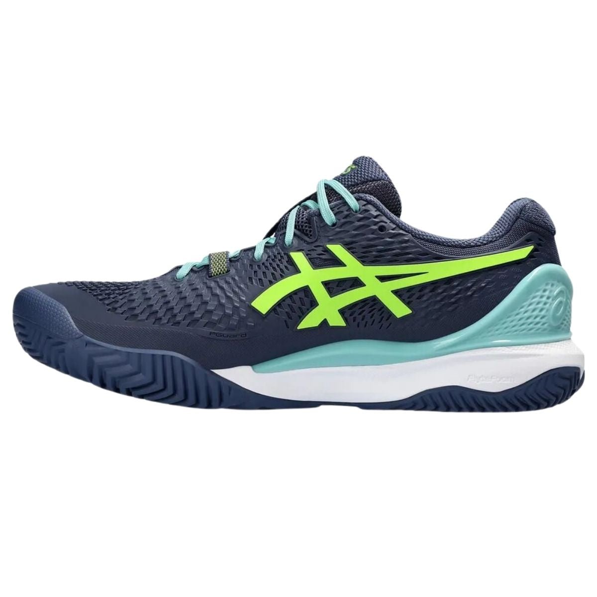 Zapatilla Asics Gel Resolution 9 Padel Thunder Blue Electric Lime - Sur SportsZapatillas
