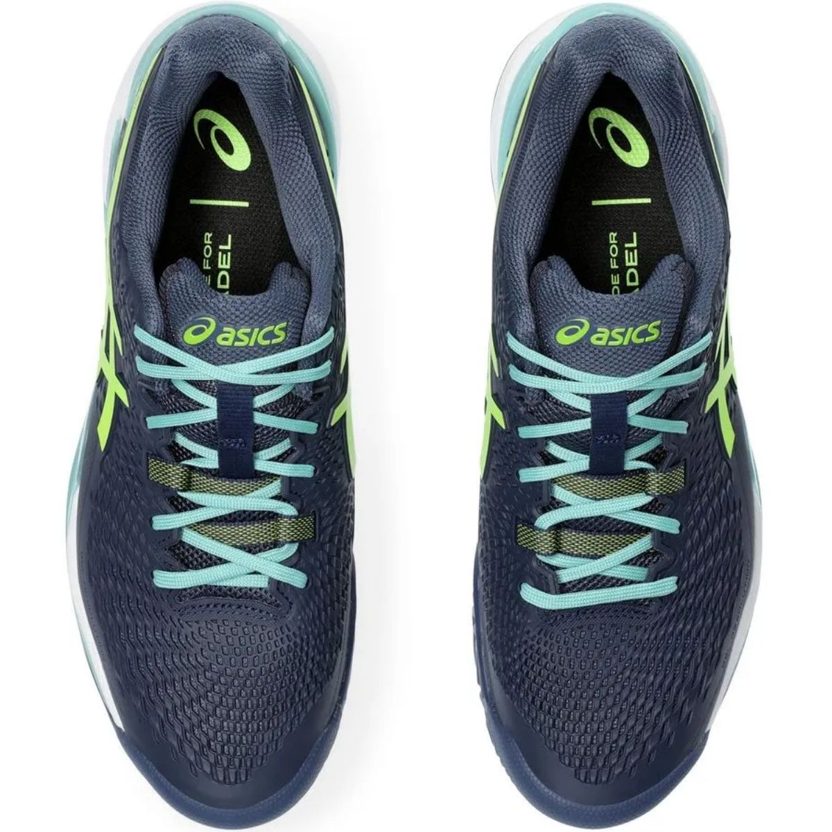 Zapatilla Asics Gel Resolution 9 Padel Thunder Blue Electric Lime - Sur SportsZapatillas