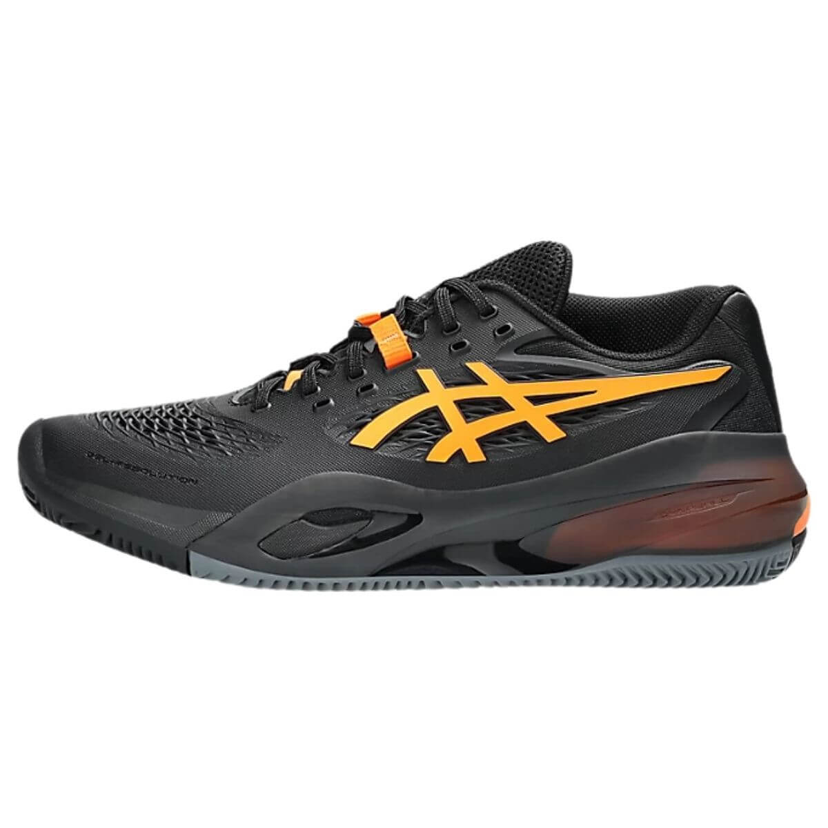 Zapatilla Asics Gel Resolution X Clay Black/Shocking Orange - Sur SportsZapatillas