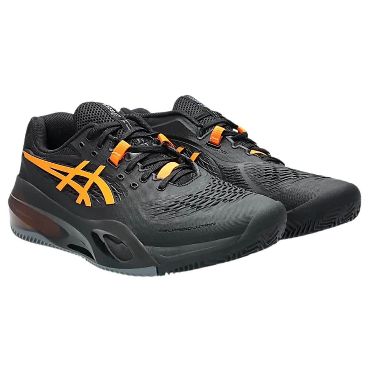 Zapatilla Asics Gel Resolution X Clay Black/Shocking Orange - Sur SportsZapatillas