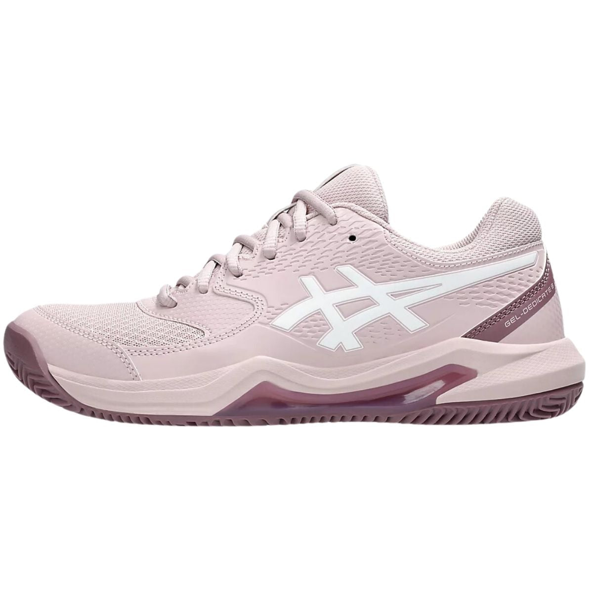 Zapatilla Asics Mujer Gel Dedicate 8 Clay Watershed Rose White - Sur SportsZapatillas