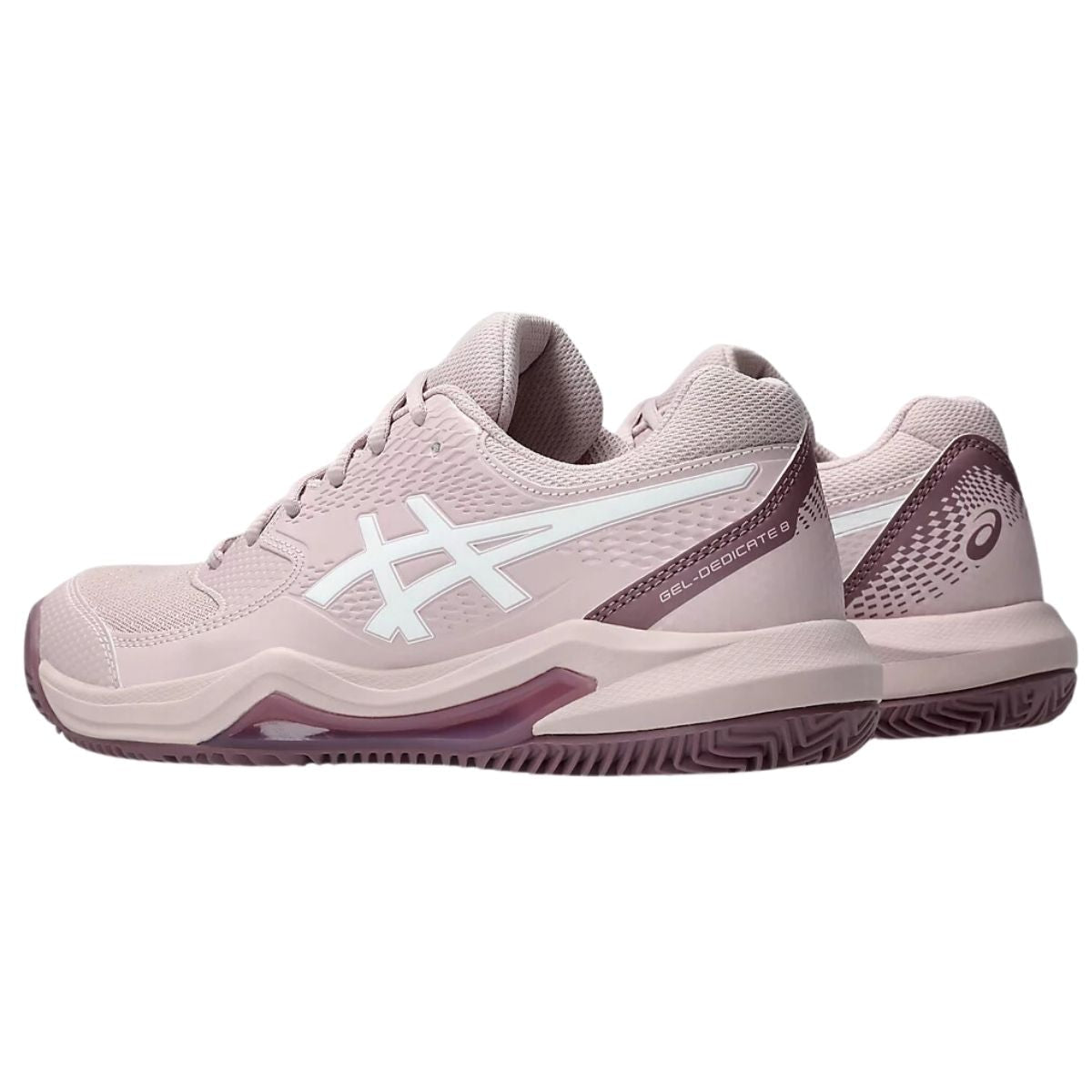 Zapatilla Asics Mujer Gel Dedicate 8 Clay Watershed Rose White - Sur SportsZapatillas