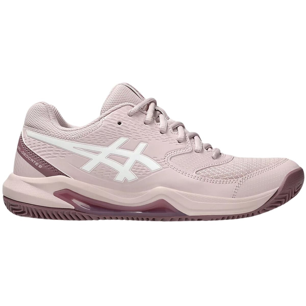 Zapatilla Asics Mujer Gel Dedicate 8 Clay Watershed Rose White - Sur SportsZapatillas