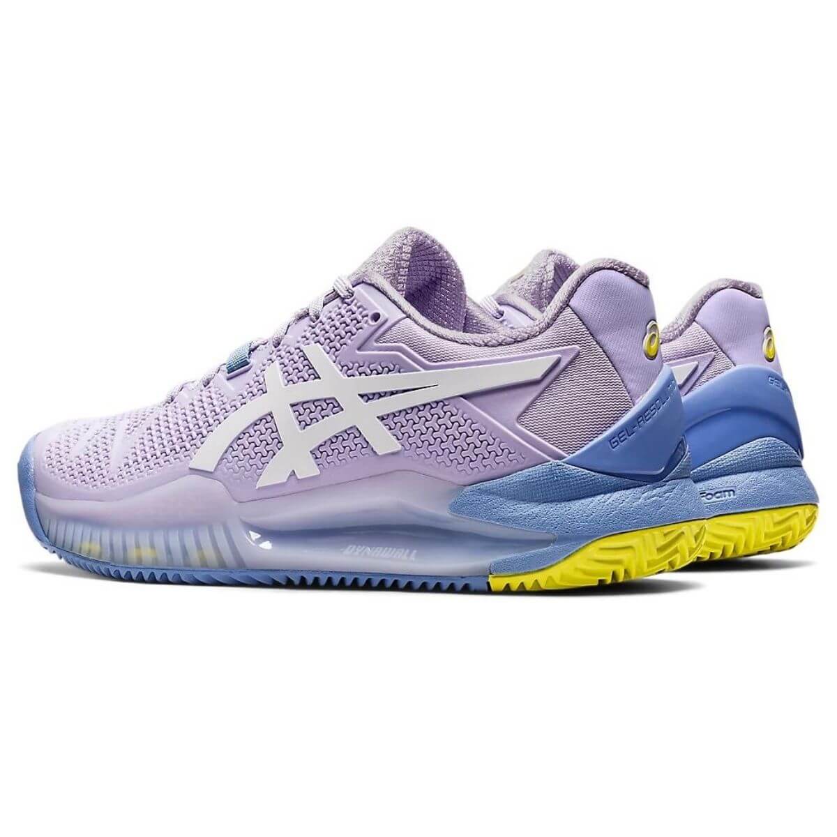 Zapatilla Asics Mujer Gel Resolution 8 Clay Lila Blanco 6 - Sur SportsZapatillas