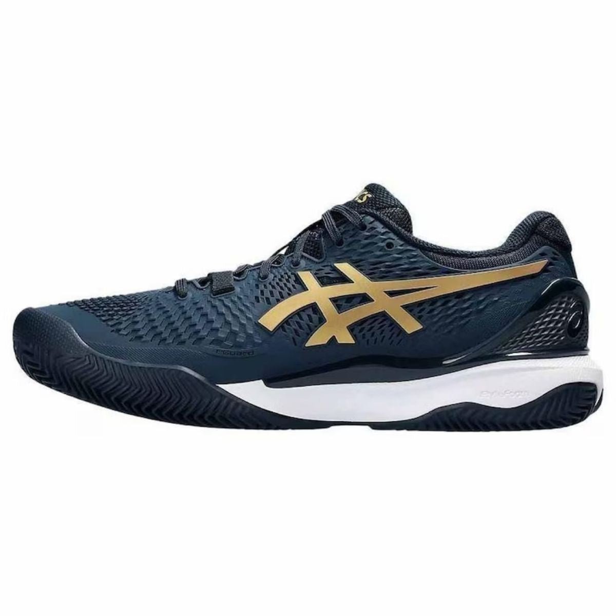 Zapatilla Asics Mujer Gel Resolution 9 Clay French Blue Pure Gold - Sur SportsZapatillas