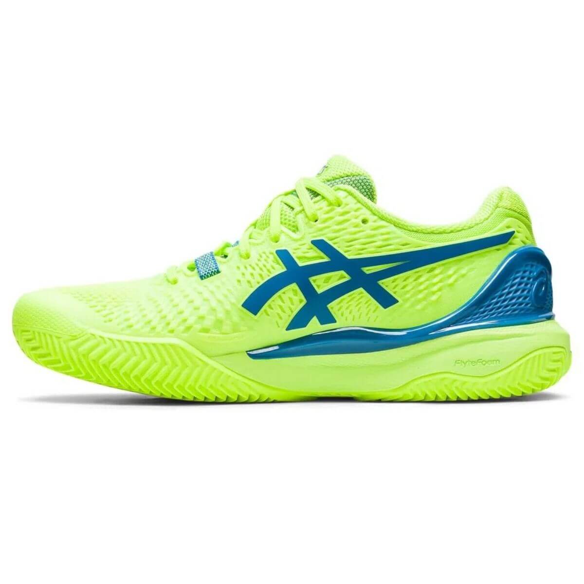 Zapatilla Asics Mujer Gel Resolution 9 Clay Hazard Green Blue - Sur SportsZapatillas