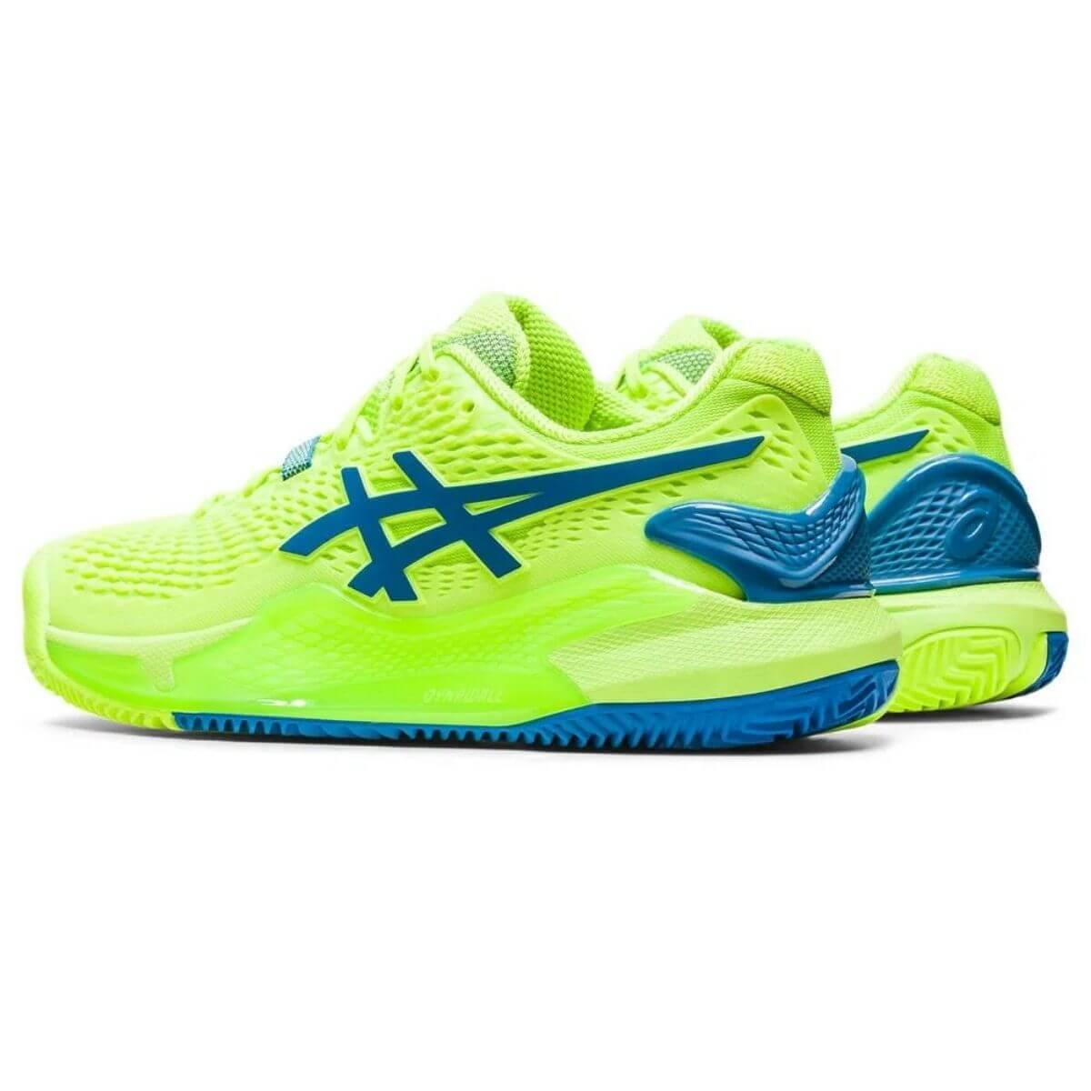 Zapatilla Asics Mujer Gel Resolution 9 Clay Hazard Green Blue - Sur SportsZapatillas