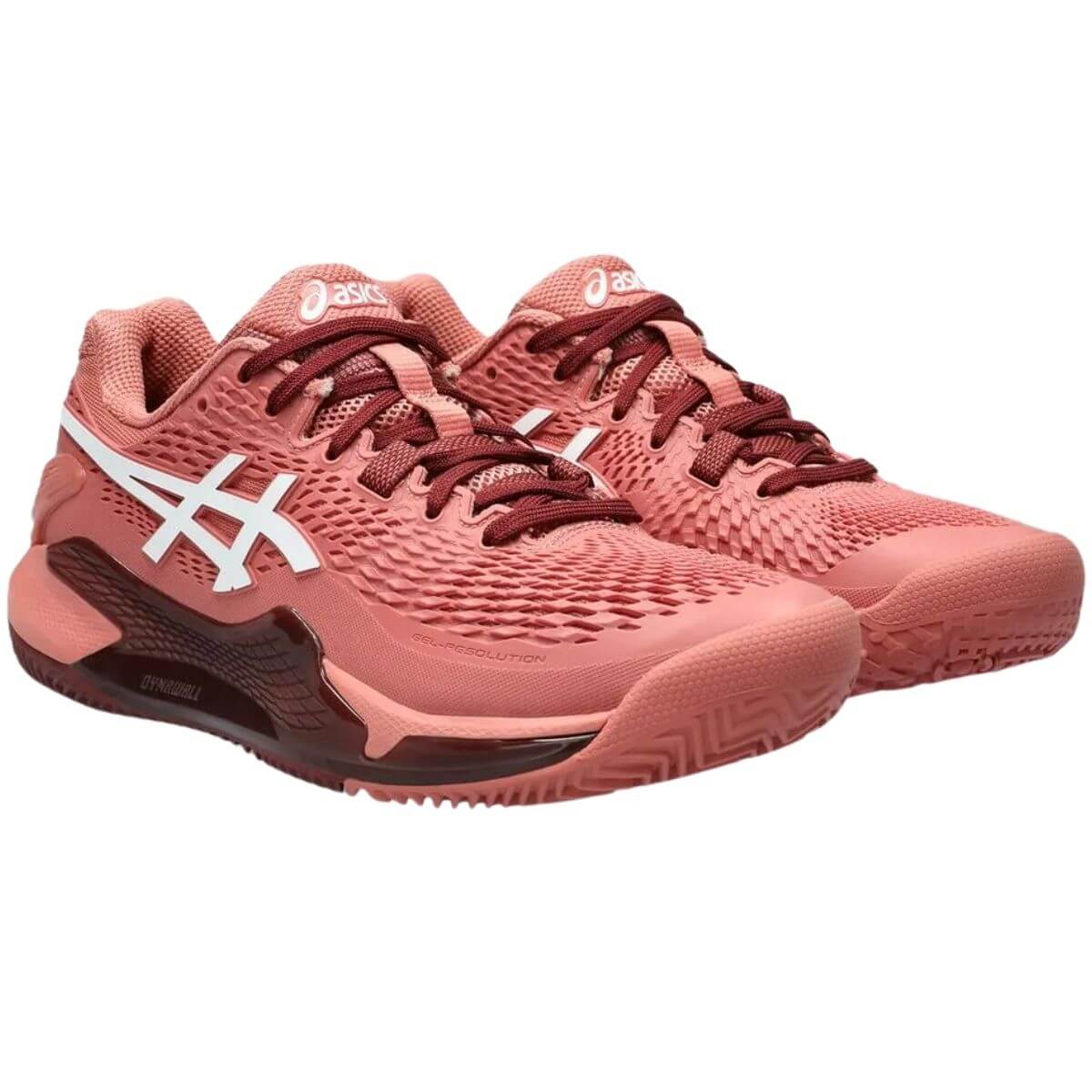 Zapatilla Asics Mujer Gel Resolution 9 Clay Light Garnet White - Sur SportsZapatillas Mixtas