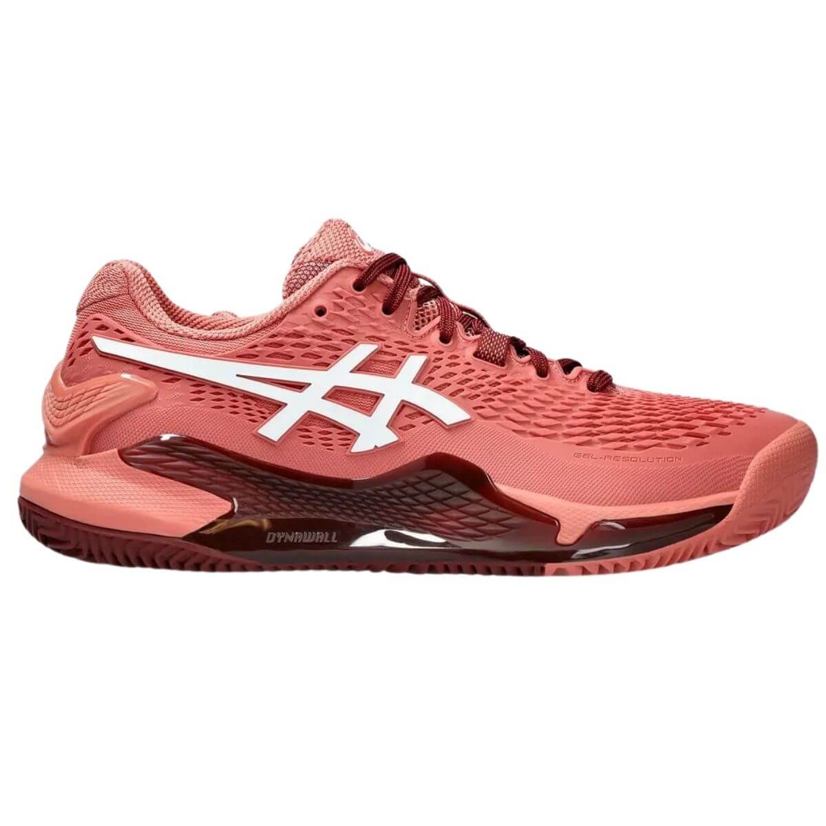 Zapatilla Asics Mujer Gel Resolution 9 Clay Light Garnet White - Sur SportsZapatillas Mixtas