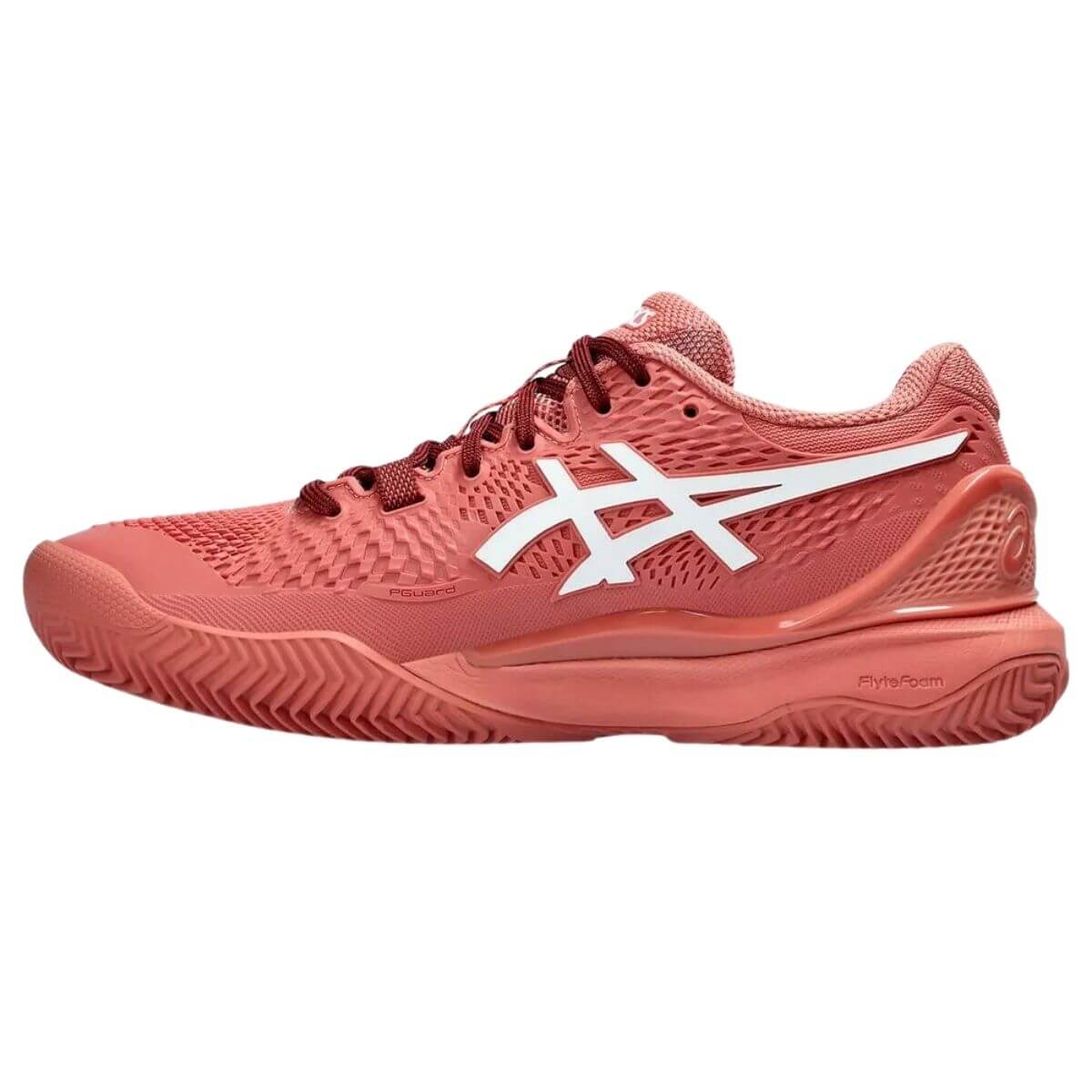Zapatilla Asics Mujer Gel Resolution 9 Clay Light Garnet White - Sur SportsZapatillas Mixtas