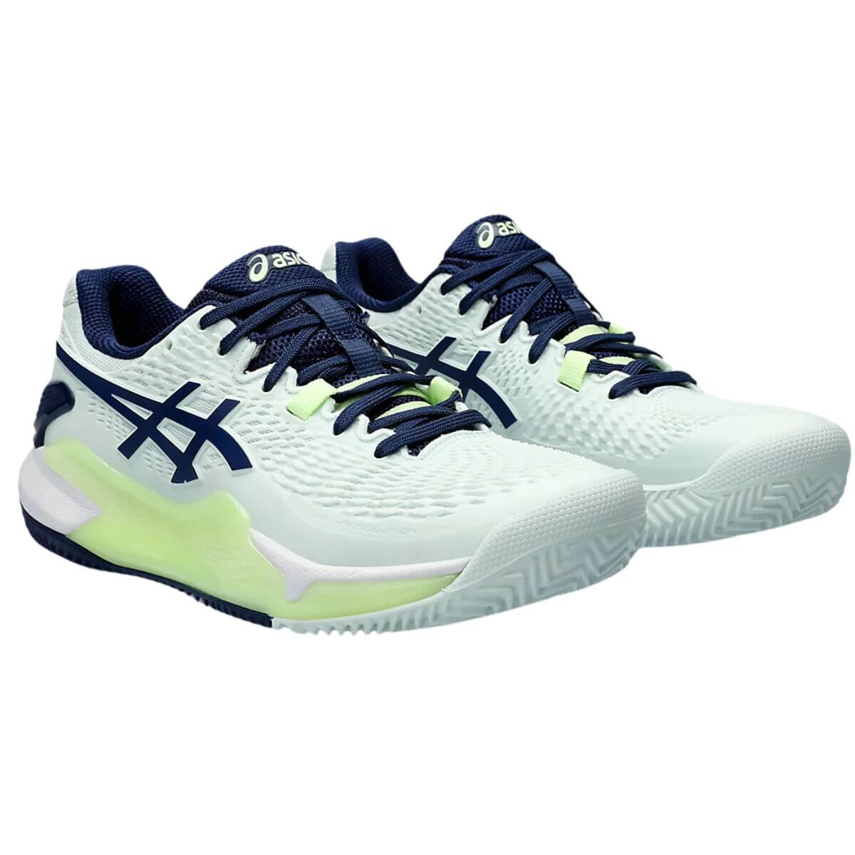Zapatilla Asics Mujer Gel Resolution 9 Clay Pale Mint Blue Expanse - Sur SportsZapatillas