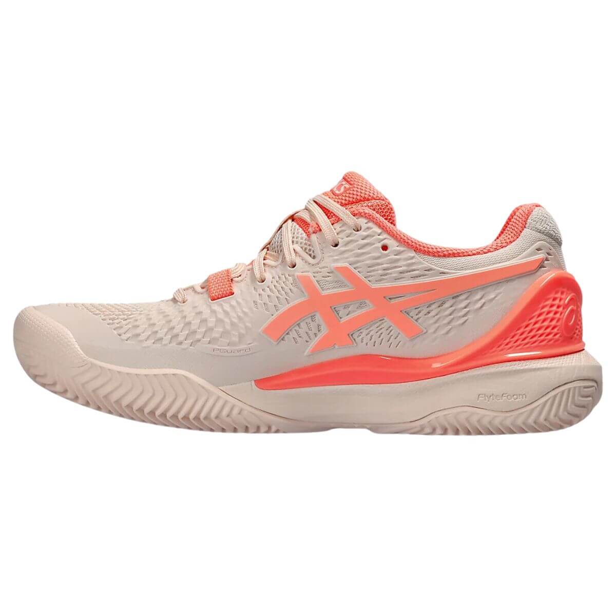 Zapatilla Asics Mujer Gel Resolution 9 Clay Pearl Pink Sun Coral - Sur SportsZapatillas