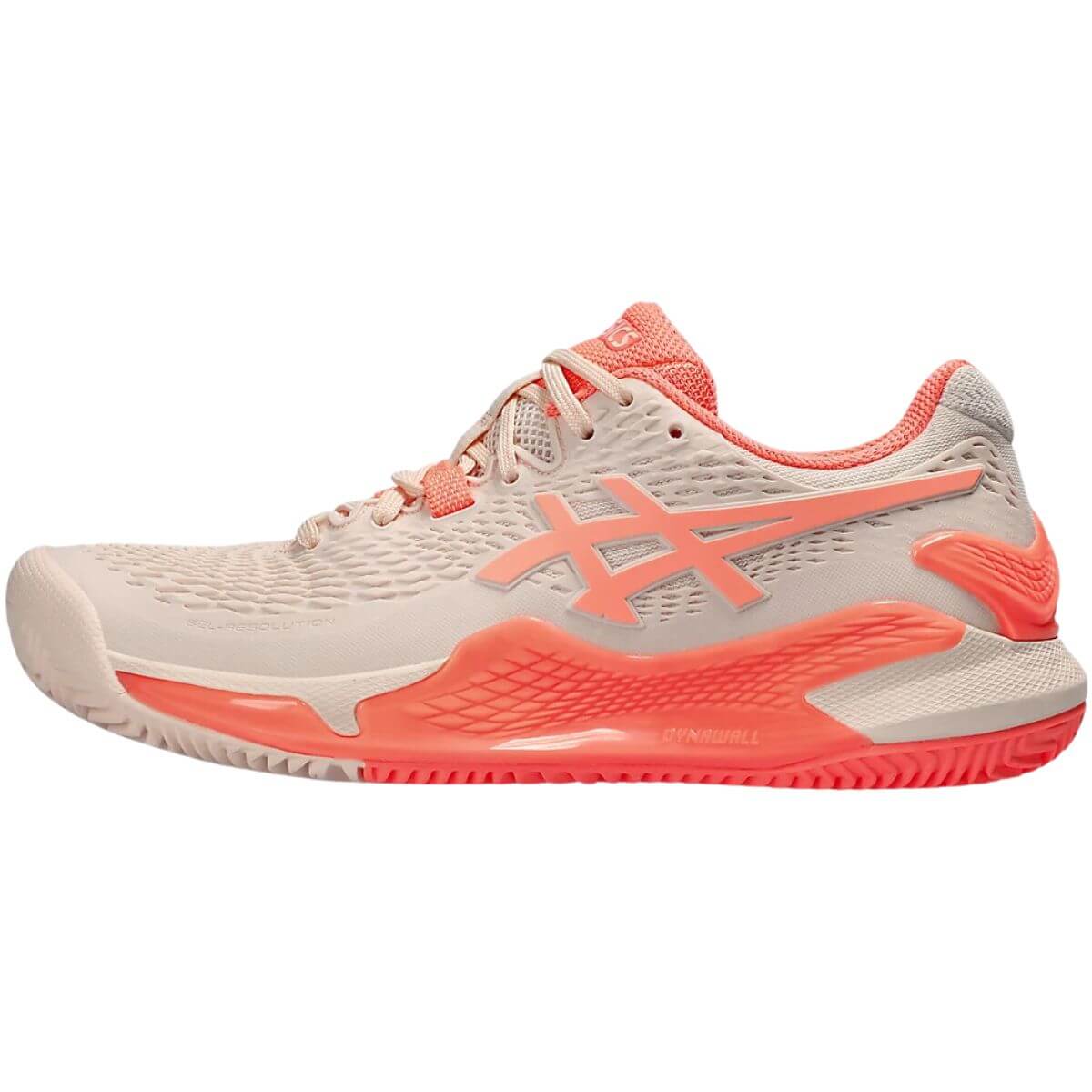 Zapatilla Asics Mujer Gel Resolution 9 Clay Pearl Pink Sun Coral - Sur SportsZapatillas