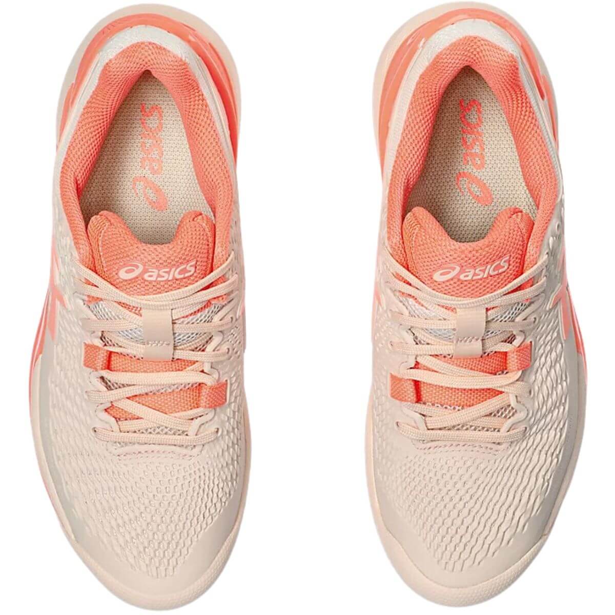 Zapatilla Asics Mujer Gel Resolution 9 Clay Pearl Pink Sun Coral - Sur SportsZapatillas