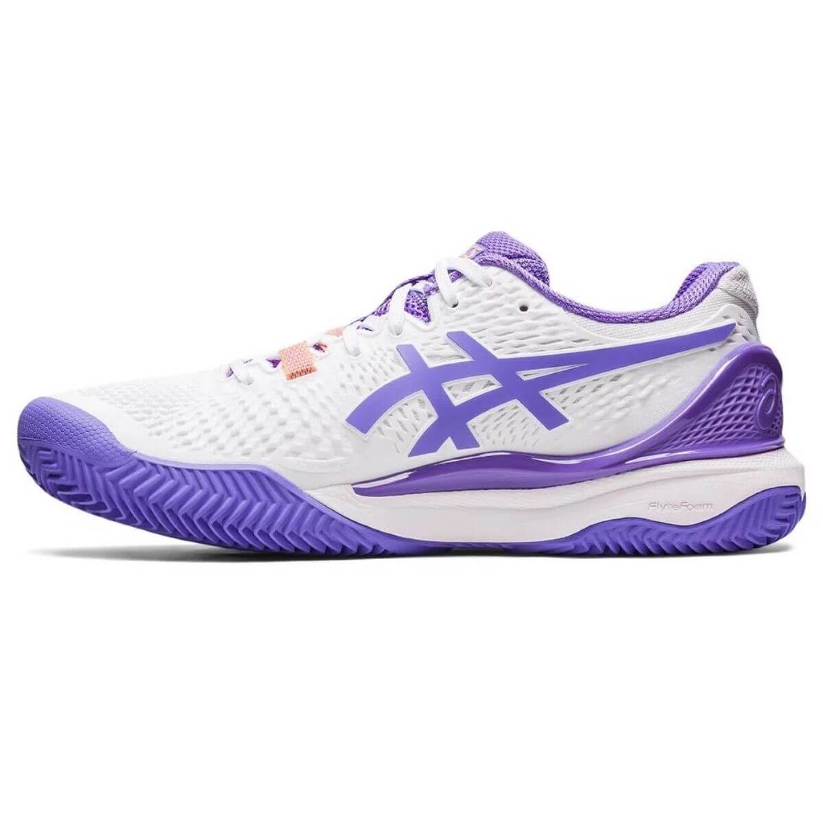 Zapatilla Asics Mujer Gel Resolution 9 Clay White Amethyst - Sur SportsZapatillas