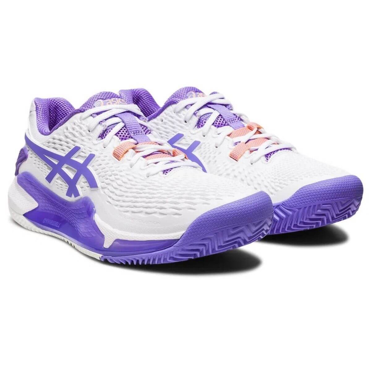 Zapatilla Asics Mujer Gel Resolution 9 Clay White Amethyst - Sur SportsZapatillas