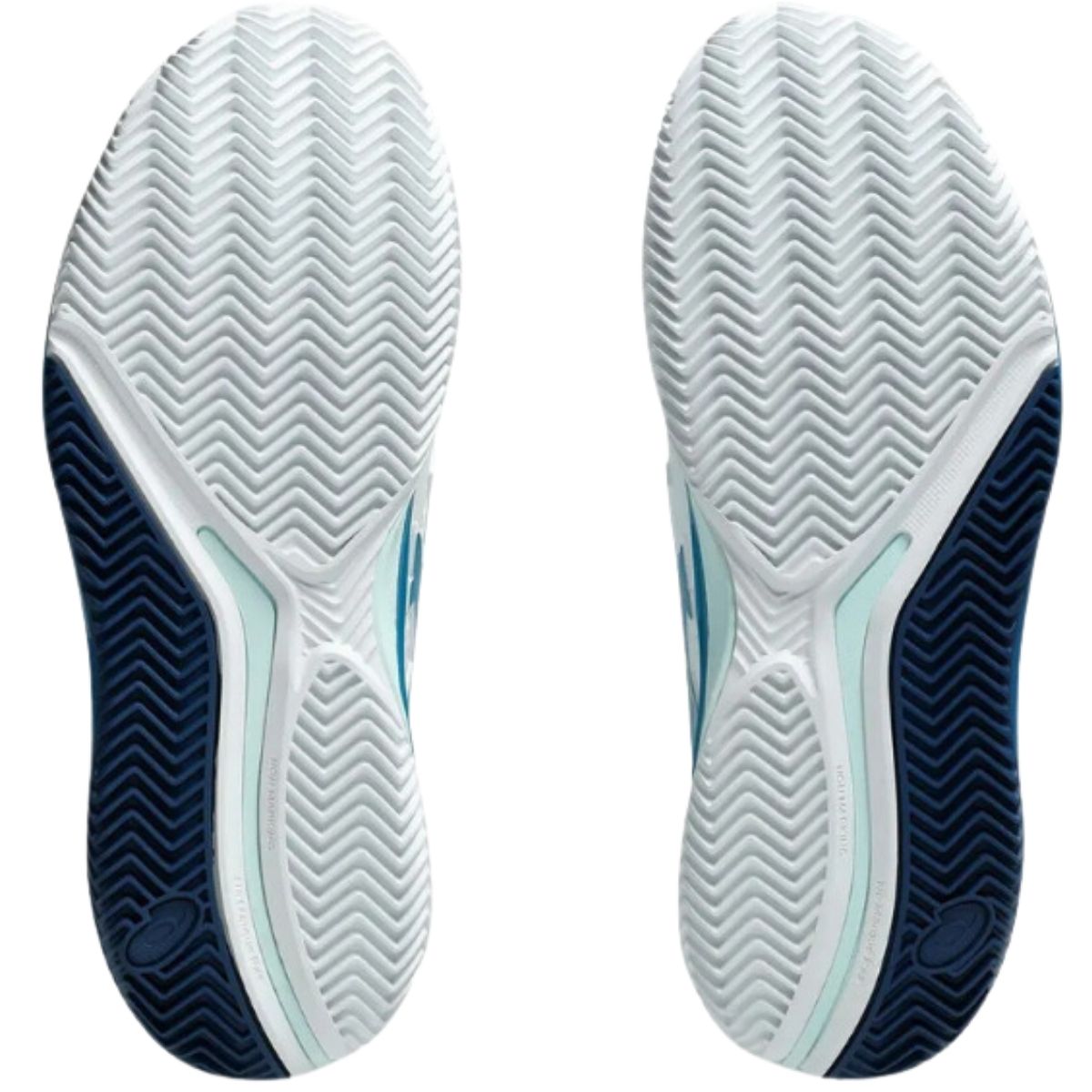 Zapatilla Asics Mujer Gel Resolution 9 Clay White Teal Blue - Sur SportsZapatillas