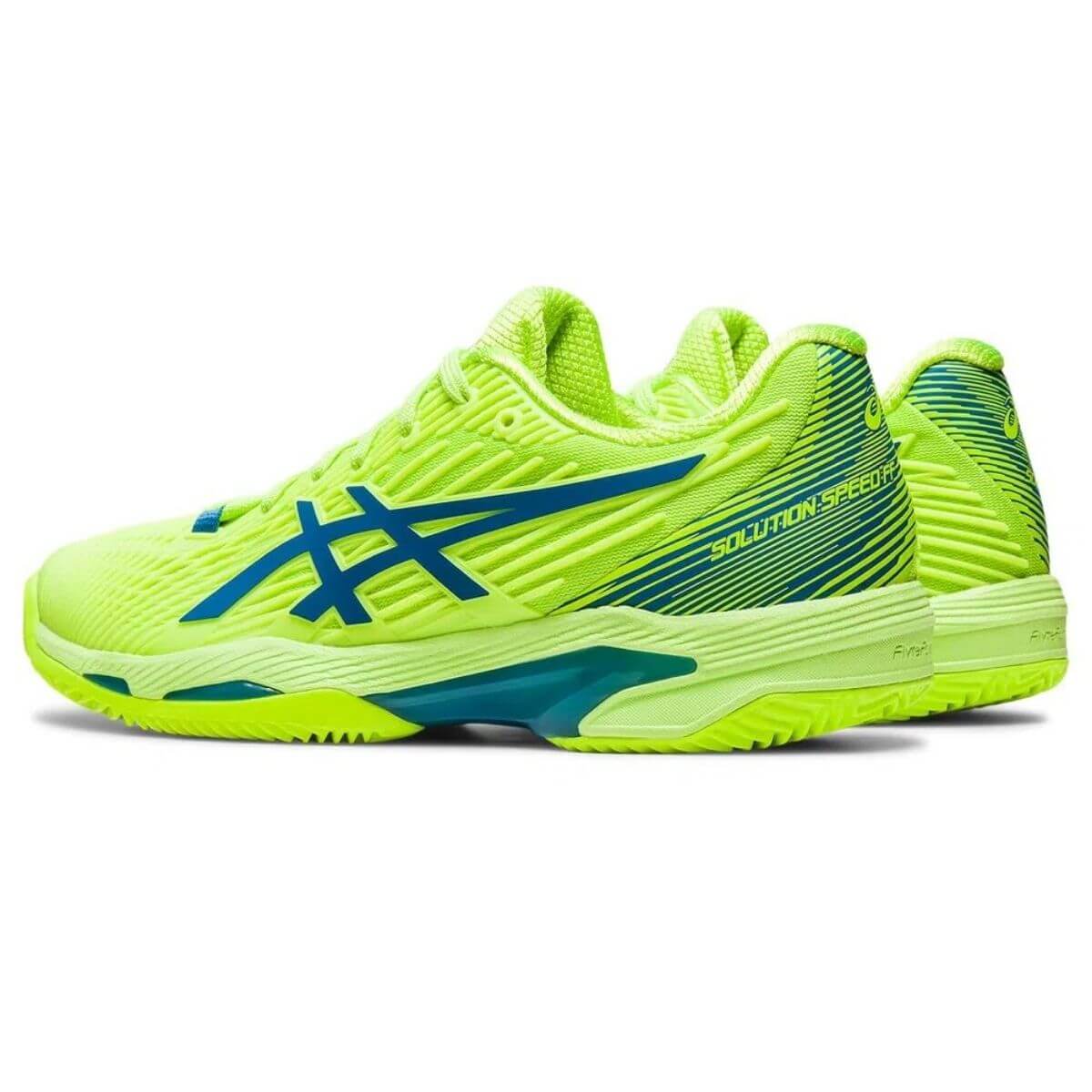 Zapatilla Asics Mujer Solution Speed FF2 Clay Hazard Green Reborn Blue - Sur SportsZapatillas
